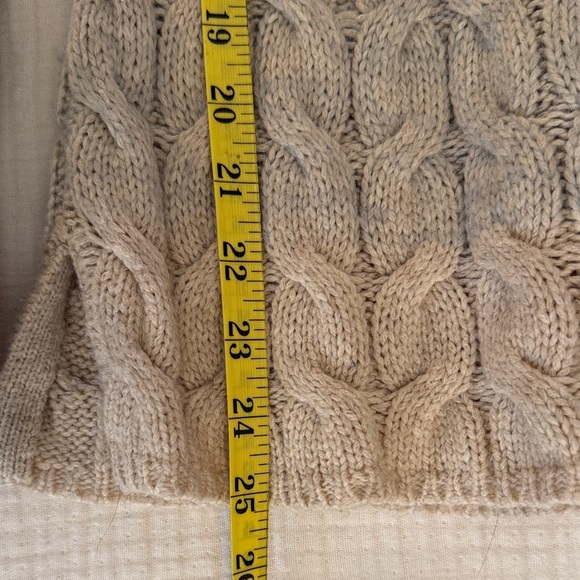 Sparrow Women's Cable Knit Sweater - Blue and Cream - Picture 12 of 13